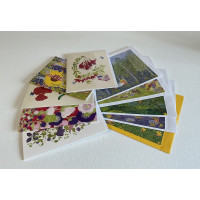 20 Mixed Yellow Hat & Floral Cards